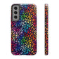 Bespattered Facade Rainbow Paint Splatter Leopard Impact-Resistant Case