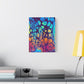 Bespattered Facade Fluid Art Abstract Painting Stretched Matte Canvas Art Prints | Multiple Sizes
