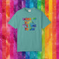 Bespattered Facade Rainbow Wake Up Colorful LGBTQ+ Pride Premium Unisex Comfort Colors Garment Dyed 100% Cotton T-Shirt