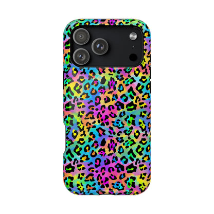 Bespattered Facade Candy Coated Neon Leopard MagSafe Tough Case