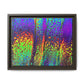 Bespattered Facade Neon Lava Framed Canvas Art Print | 3 Frame Colors | Multiple Sizes