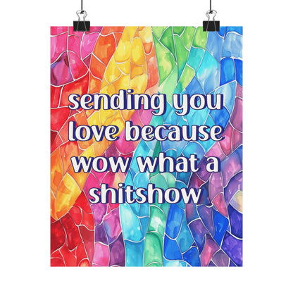 Bespattered Facade "Sending You Love" Giclée Archival Matte Paper Prints