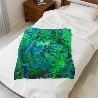Bespattered Facade Radioactive Velveteen Plush Blanket | 3 Sizes