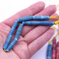 Grooved Barrels: Hand Carved Tube Shape Bone Beads, 5x25mm
