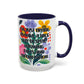 "I'm Just Trying to Have a Nice Day..." Rainbow Flowers Mug | Eight Colors | 11oz or 15oz