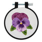 Bucilla Stamped Embroidery Kit Pretty Pansy Kit