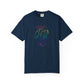 Bespattered Facade Rainbow Heart Line Art Premium Unisex Comfort Colors Garment Dyed 100% Cotton T-Shirt