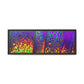Bespattered Facade Neon Lava Framed Canvas Art Print | 3 Frame Colors | Multiple Sizes