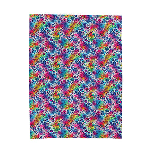 Bespattered Facade Neon Animal Print Velveteen Plush Blanket | 3 Sizes