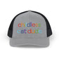 Childless Cat Dude Rainbow Embroidered Snapback Trucker Cap (10 Hat Colors)