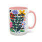 "I'm Just Trying to Have a Nice Day..." Rainbow Flowers Mug | Eight Colors | 11oz or 15oz