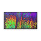 Bespattered Facade Neon Lava Framed Canvas Art Print | 3 Frame Colors | Multiple Sizes
