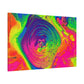 Bespattered Facade Fluid Art Abstract Painting Stretched Matte Canvas Art Prints | Multiple Sizes