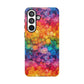 Bespattered Facade Rainbow Ink Circles Tough Case