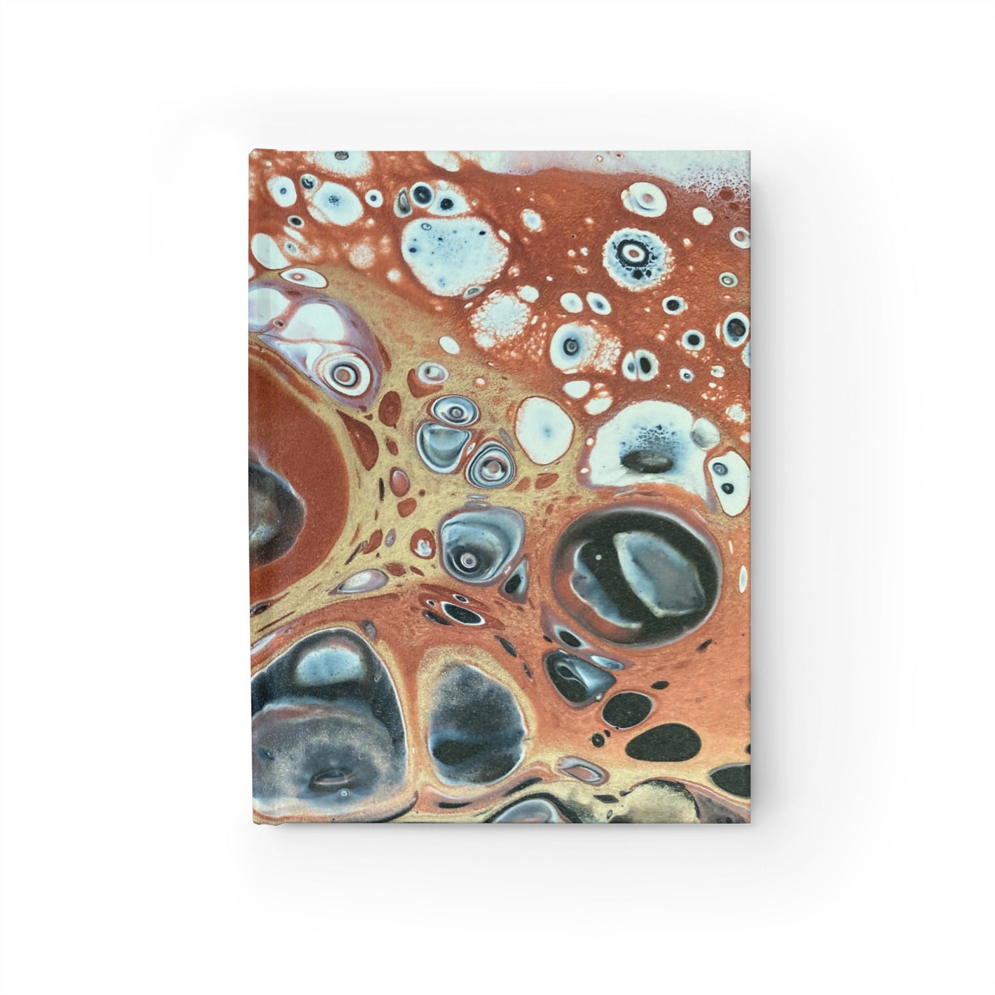 Bespattered Facade Warm Metallic Neutrals Notebook - Lined Pages