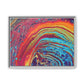 Bespattered Facade Rainbow Rings Framed Canvas Art Print | 3 Frame Colors | Multiple Sizes