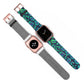 Bespattered Facade Emerald Leopard Faux-Leather Smart Watch Band