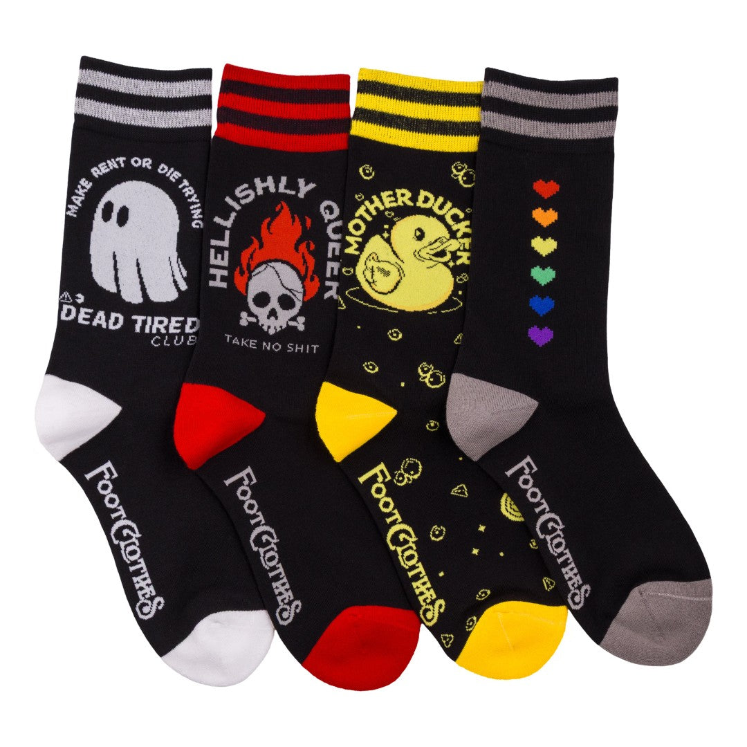 PREORDER FootClothes x Happy Impulse Crew Sock Pack | 4 Designs
