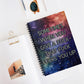 Bespattered Facade Rainbow "Give a F*ck" Spiral Notebook - Lined Pages