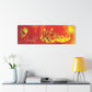 Bespattered Facade Flamin' Hot Stretched Matte Canvas Art Prints | Multiple Sizes