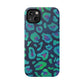 Bespattered Facade Emerald Leopard Impact-Resistant Case