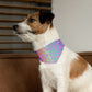 Bespattered Facade Rainbow Leopard Pet Bandana Collar