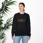 Bespattered Facade Proud Rainbow LGBTQ+ Pride Embroidered Crewneck Sweatshirt