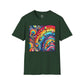Bespattered Facade Rainbow Tidal Wave Unisex Softstyle T-Shirt