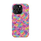 Bespattered Facade Rainbow Graffiti Hearts Impact-Resistant Case