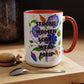 Strong Women Scare Weak Men" Rainbow Flowers Mug | Eight Colors | 11oz or 15oz