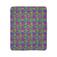 Bespattered Facade Candy Coated Neon Leopard Fleece Sherpa Blanket | 2 Colors & Sizes