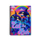 Bespattered Facade Whimsical "Eat the Rich" Orcas Spiral Notebook - Lined Pages
