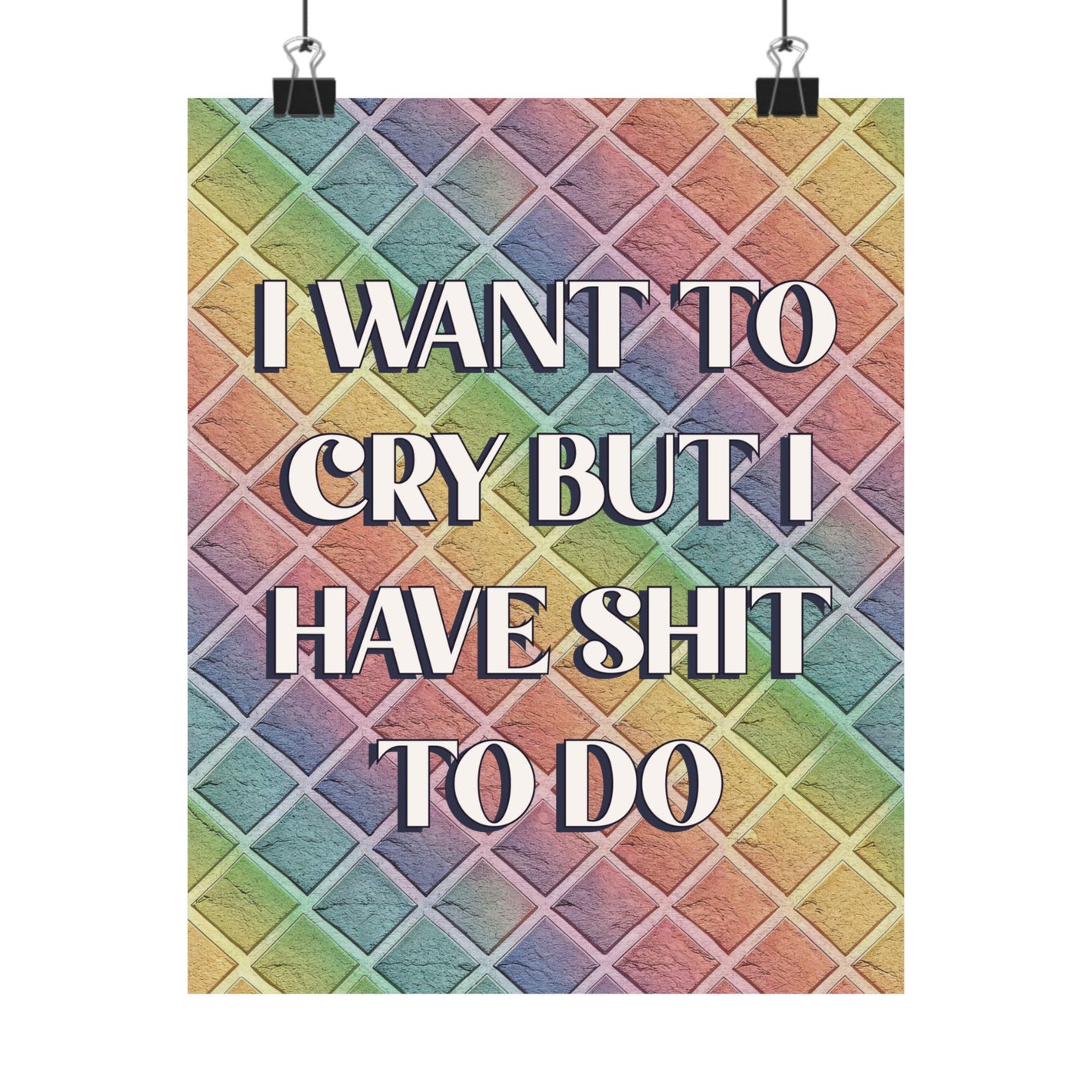 Bespattered Facade "I Want to Cry" Giclée Archival Matte Paper Prints