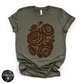 Brown Rose Tee | Vintage Botanical Floral Graphic T-Shirt