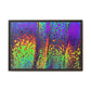 Bespattered Facade Neon Lava Framed Canvas Art Print | 3 Frame Colors | Multiple Sizes