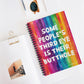 Bespattered Facade Rainbow "Third Eye" Spiral Notebook - Lined Pages