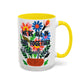 "We're All In This Together..." Rainbow Flowers Mug | Eight Colors | 11oz or 15oz