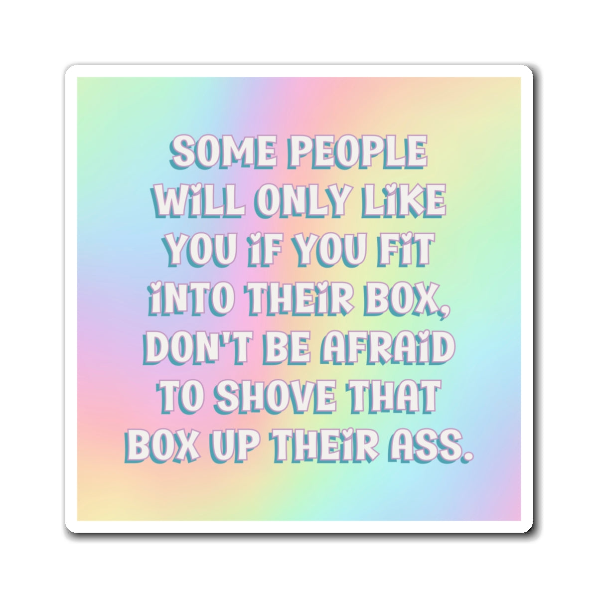 Bespattered Facade "Dealing With Boxes" Refrigerator Magnet