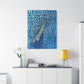 Bespattered Facade Fluid Art Abstract Painting Stretched Matte Canvas Art Prints | Multiple Sizes