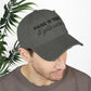 Bespattered Facade "Hang in There" Black Embroidered Distressed Cap
