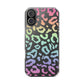 Bespattered Facade Pastel Rainbow Leopard Clear Case