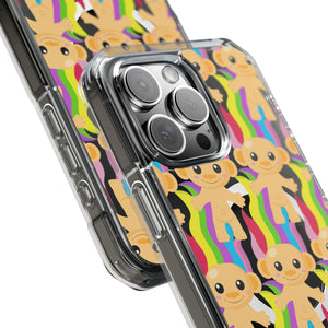 Bespattered Facade 90s Flashback Rainbow Trolls MagSafe Clear Impact Cases