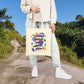 Bespattered Facade "Strong Women Scare Weak Men" Floral Canvas Tote Bag Reusable Carryall
