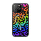 Bespattered Facade Watercolor Rainbow Leopard MagSafe Clear Impact Case