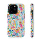 Bespattered Facade Rainbow Doodles Impact-Resistant Case