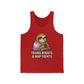Trans Rights & Nap Fights – Cute Sloth Unisex Jersey Tank Top | LGBTQIA+ Pride Shirt