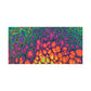 Bespattered Facade Neon Butterfly Stretched Matte Canvas Art Prints | Multiple Sizes