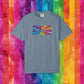 Bespattered Facade Rainbow Cheers Queers Colorful LGBTQ+ Pride Premium Unisex Comfort Colors Garment Dyed 100% Cotton T-Shirt