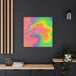 Bespattered Facade Fluid Art Abstract Painting Stretched Matte Canvas Art Prints | Multiple Sizes