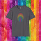 Bespattered Facade Rainbow Fingerprint Unisex Softstyle T-Shirt
